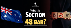 Section 48 bar Australian immigration law explained with Australian flag and visa documents