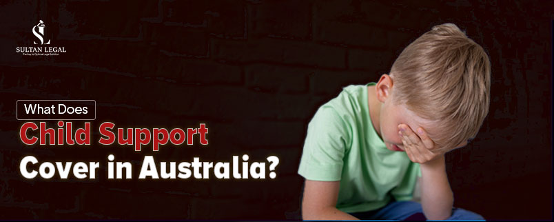 What does child support cover in Australia - parent calculating child support payments with legal documents and calculator