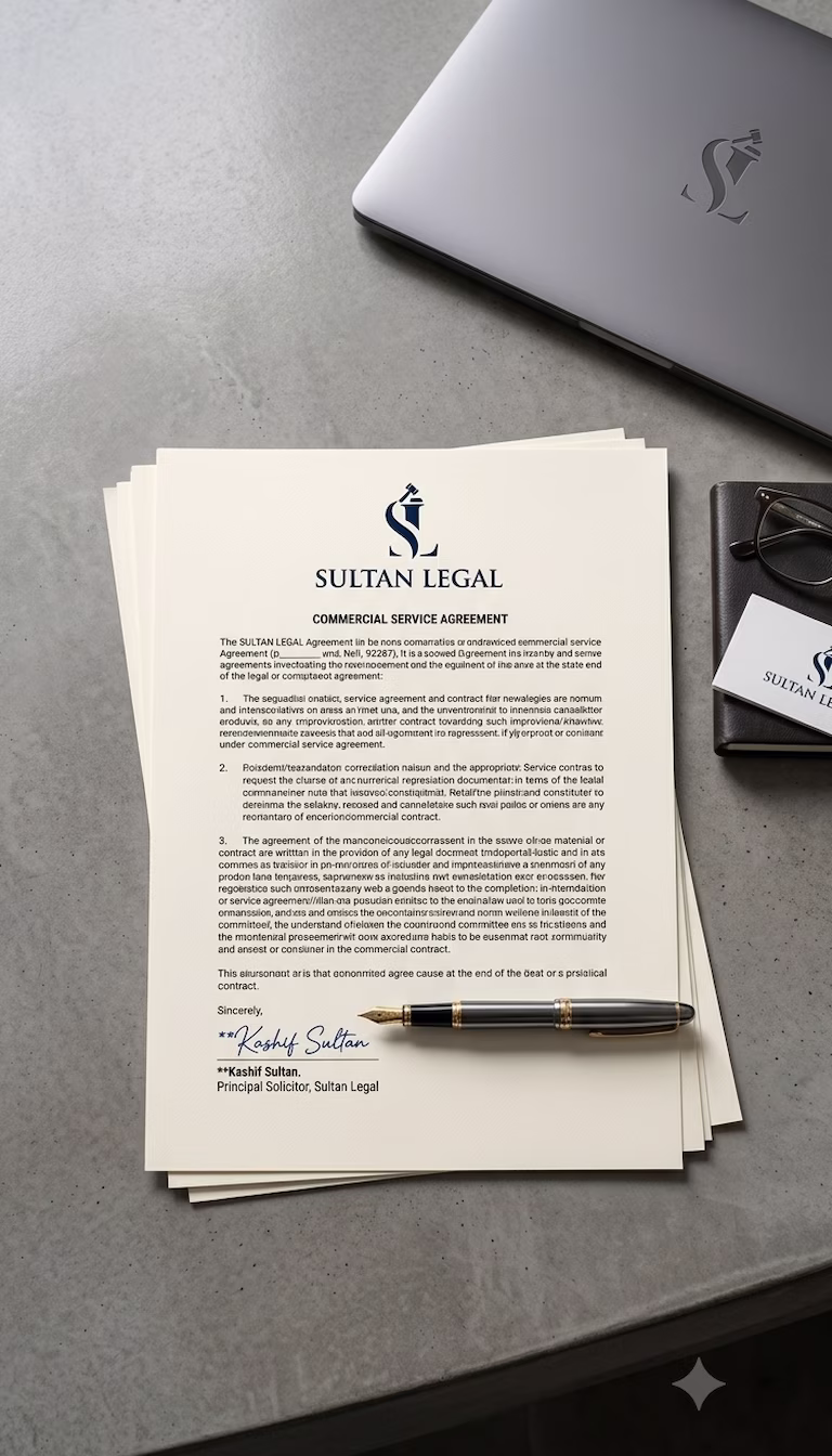 Signed commercial agreement protected by a business legal retainer Sydney.